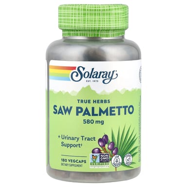 Пальметто Solaray True Herbs, 580 мг, 180 растительных капсул