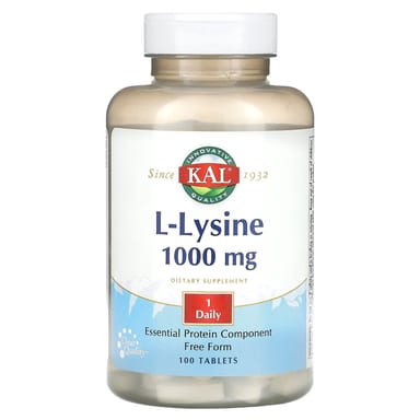 L-лизин KAL L-Lysine, 1000 мг, 100 таблеток