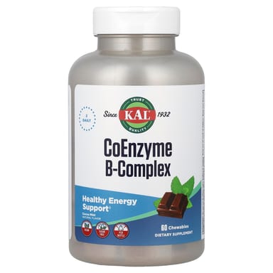 Комплекс витаминов B KAL Coenzyme B-Complex Cocoa Mint, 60 жевательных таблеток