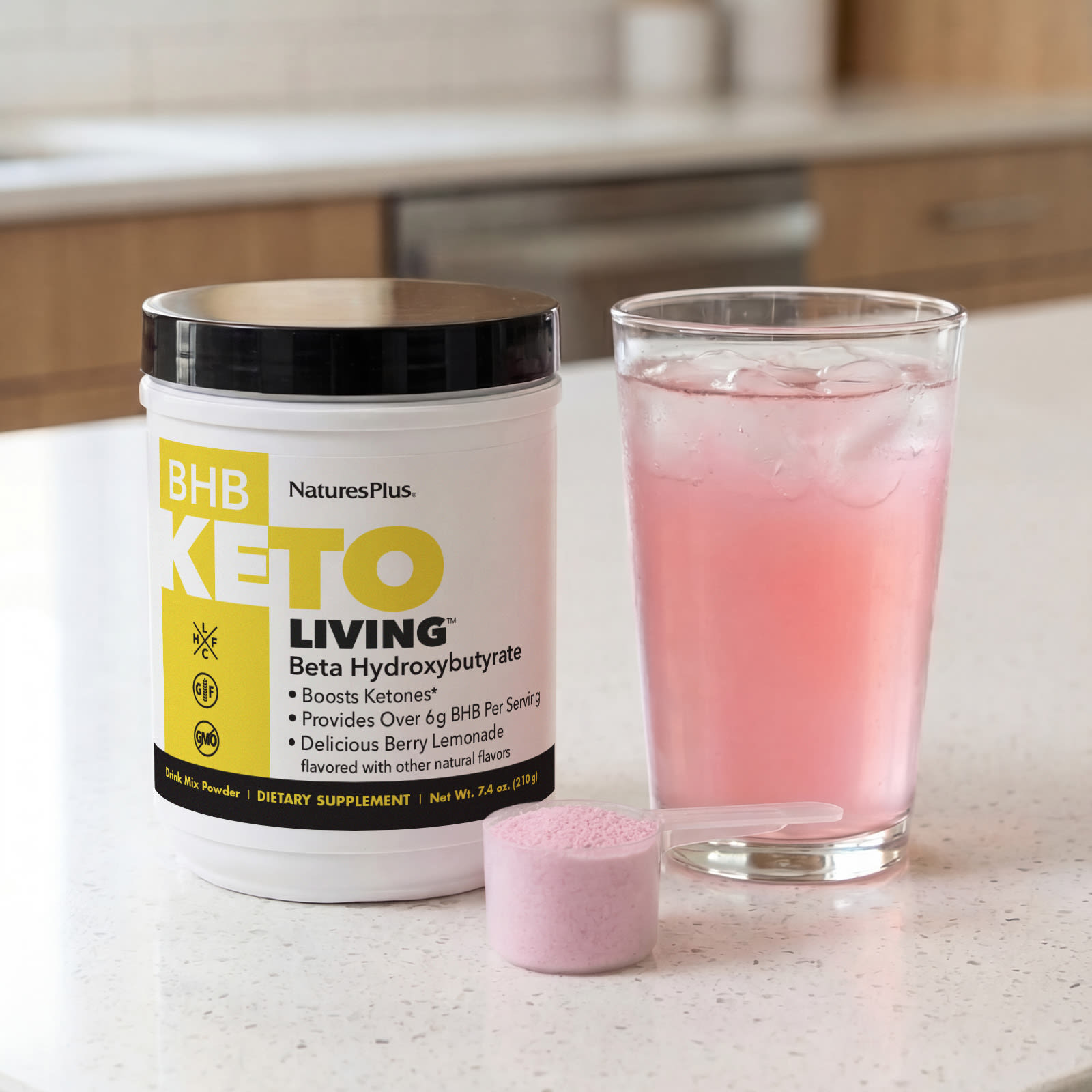 BHB Keto Living™, Вкусный ягодный лимонад, 210 г — фото 5