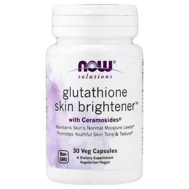 Глутатион NOW Foods Solutions Skin Brightener™, 30 растительных капсул
