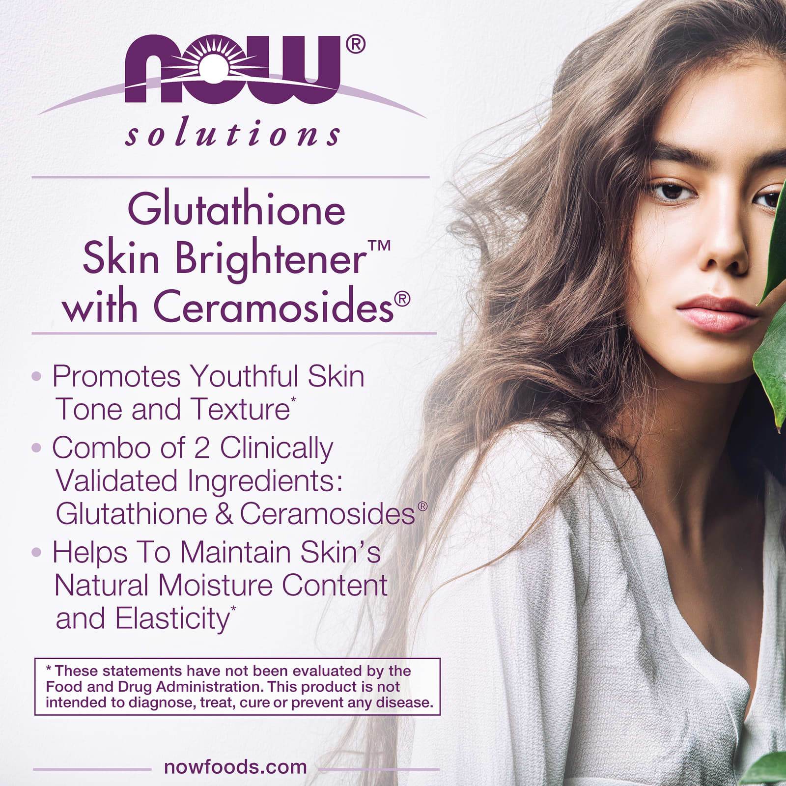 Глутатион NOW Foods Solutions Skin Brightener™, 30 растительных капсул — фото 4