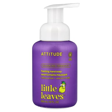 Пенящееся мыло для рук ATTITUDE Little Leaves™, вкус Vanilla & Pear, 295 мл