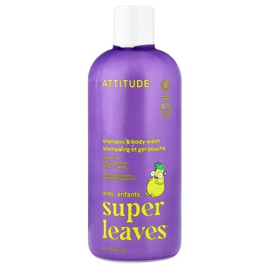 Гель для душа ATTITUDE Super Leaves® Shampoo & Vanilla & Pear, 473 мл