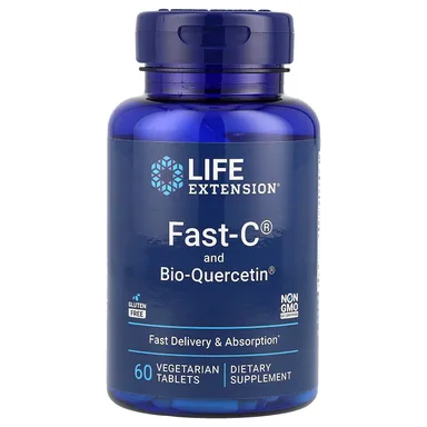 Фото товара: Кверцетин Life Extension Fast-C® and Bio-®, 60 растительных таблеток