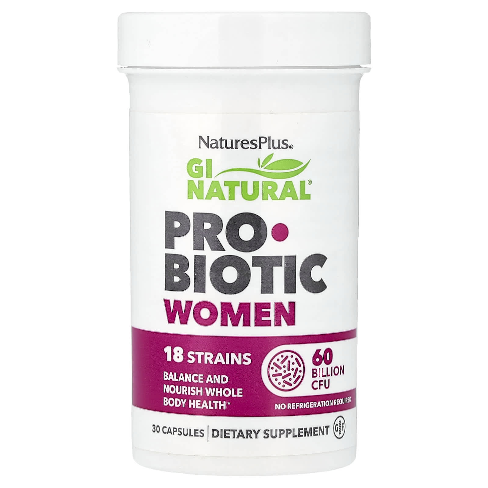 Пробиотик NaturesPlus GI Natural® Women, 30 капсул — фото 4