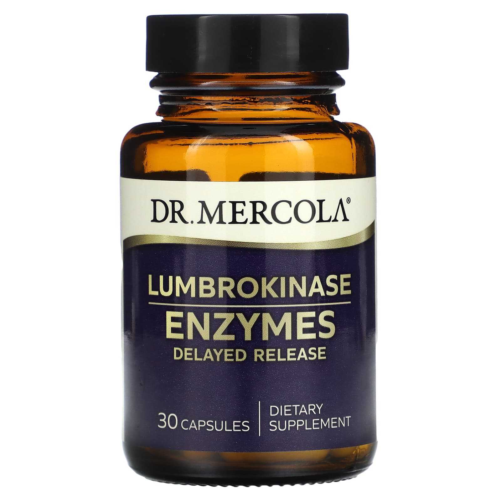 Ферменты Dr. Mercola Lumbrokinase, 30 капсул