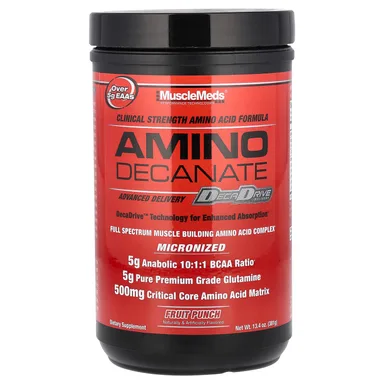Фото товара: Аминокислоты MuscleMeds, 381 г (13.4 oz) вкус Фруктовый пунш