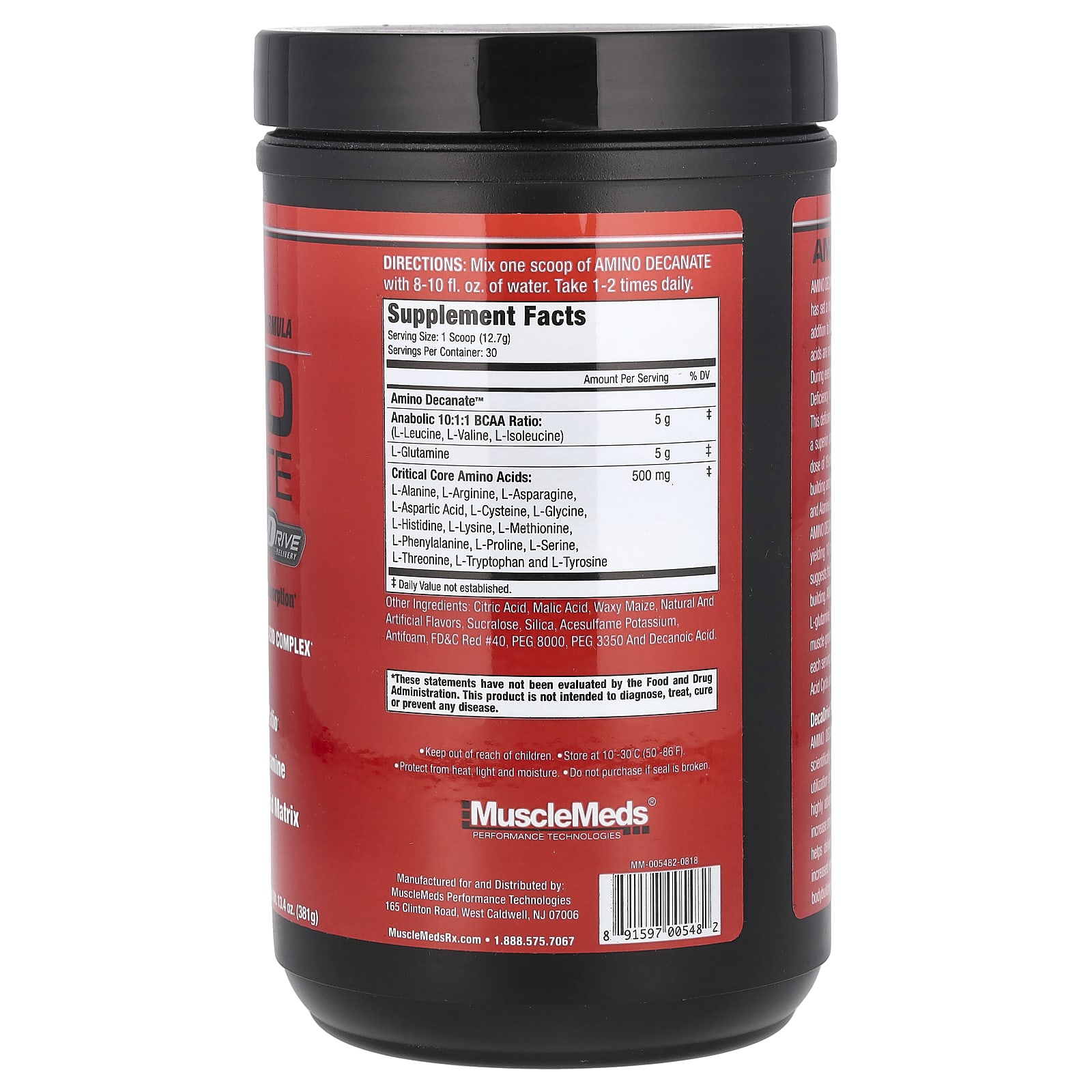 Аминокислоты MuscleMeds, 381 г (13.4 oz) вкус Фруктовый пунш — фото 2