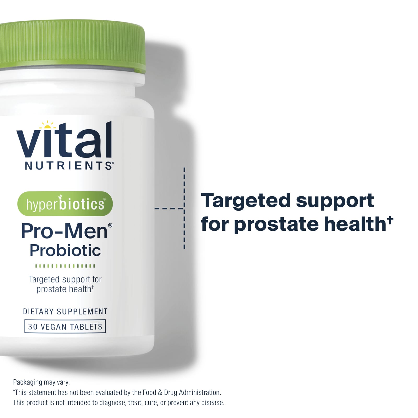 Пробиотик Vital Nutrients Hyperbiotics® Pro-Men® 30 Vegan Tablets, таблетки — фото 4