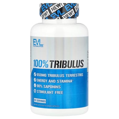 Трибулус EVLution Nutrition 100% Tribulus, 650 мг, 60 растительных капсул