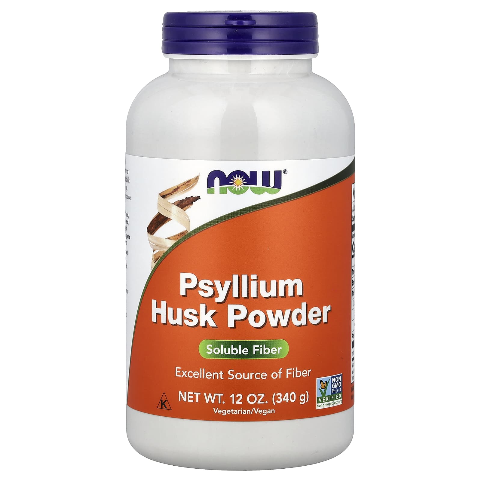 Капсулы шелухи подорожника NOW Foods Powder, 340 г, порошок