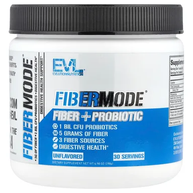 Фото товара: Пробиотик EVLution Nutrition FiberMode® Fiber, без вкуса, 198 г