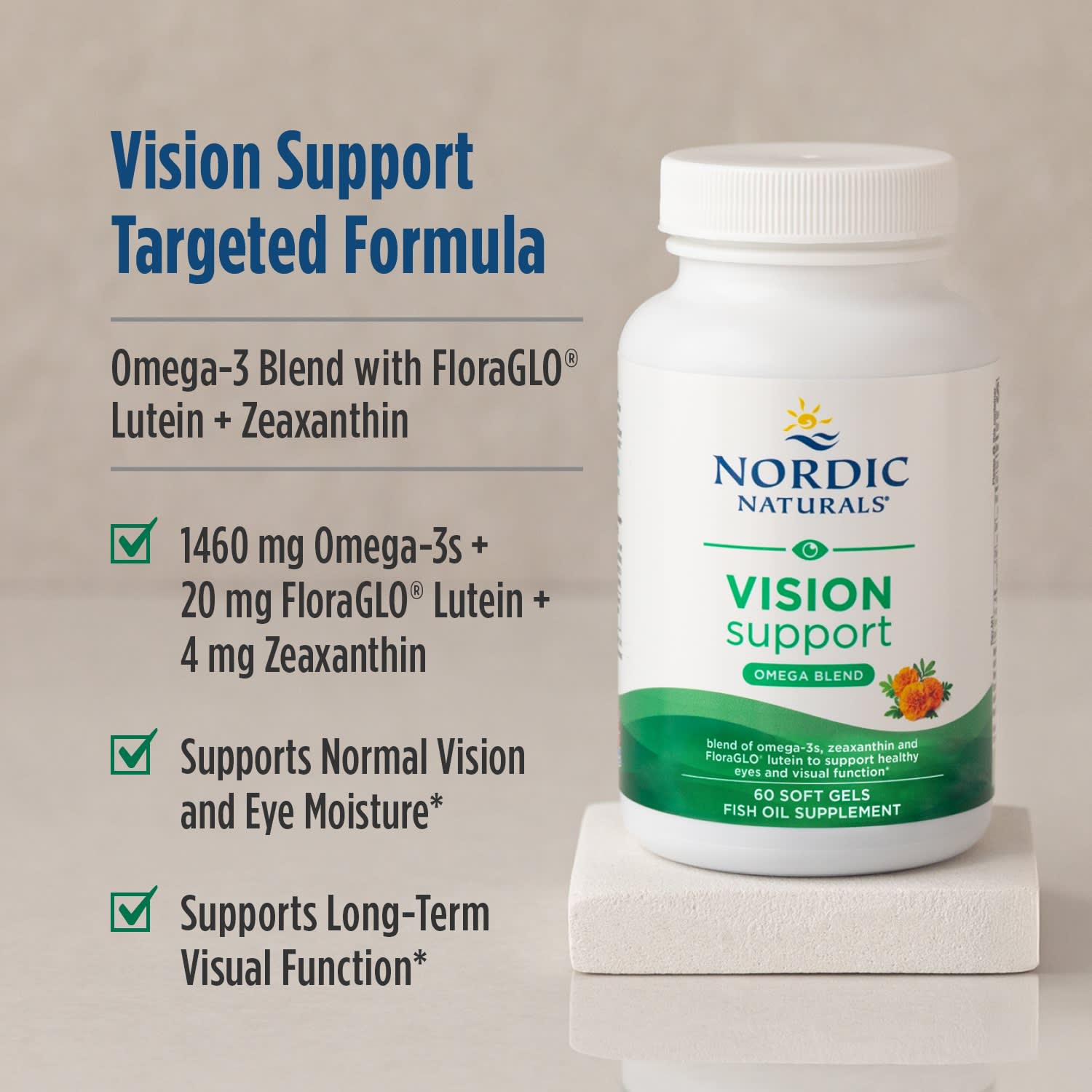 Омега-комплекс Nordic Naturals Vision Support, 60 мягких капсул — фото 4
