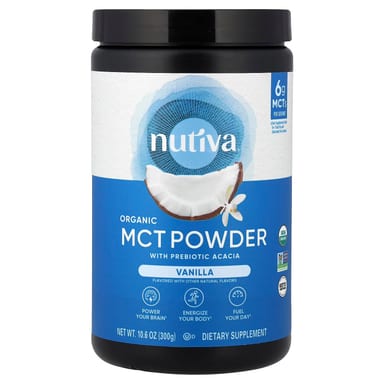 Порошок Nutiva Organic MCT, вкус Vanilla, 300 г