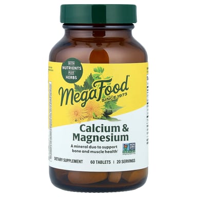 Магний MegaFood Calcium &, 60 таблеток