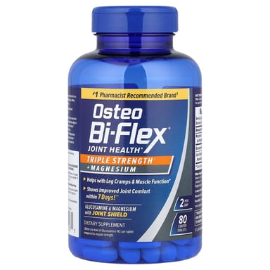 Магний Osteo Bi-Flex Joint Health Triple Strength 80 Coated Tablets, таблетки
