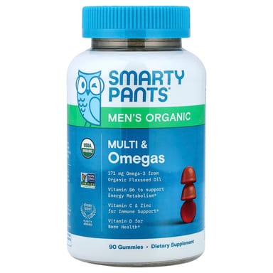 Жевательные витамины SmartyPants, 90 жевательных, малина, апельсин и вишня