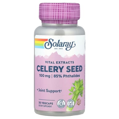 Семена сельдерея Solaray Vital Extracts, 30 растительных капсул