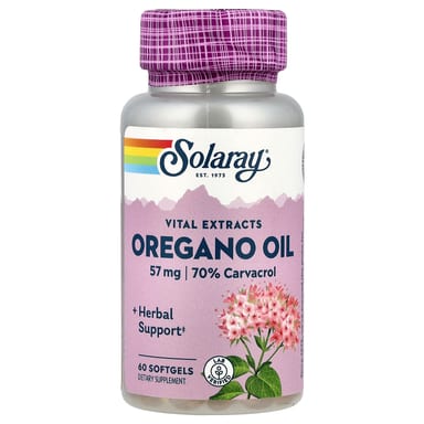 Орегано Solaray Vital Extracts Oil, 57 мг, 60 мягких капсул