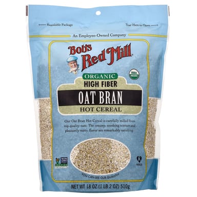 Хлопья Bob's Red Mill Organic High Fiber Oat Bran Hot, 510 г