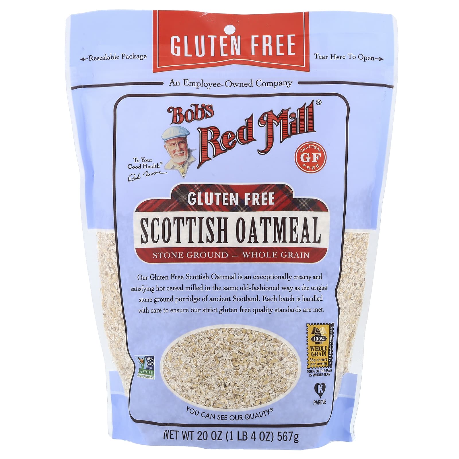 Овсянка Bob's Red Mill Scottish Whole Grain, 567 г