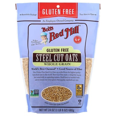 Овсяная крупа steel cut Bob's Red Mill Steel Cut Oats Whole Grain, 680 г