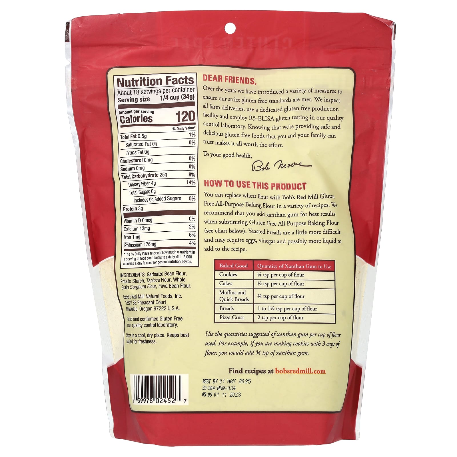 Мука Bob's Red Mill All-Purpose Baking, 624 г — фото 2