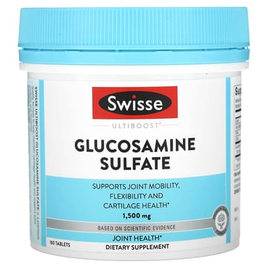 Глюкозамин Swisse Ultiboost Sulfate, 1500 мг, 180 таблеток