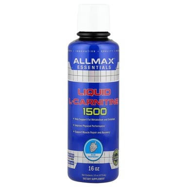 L-карнитин ALLMAX Liquid L-Carnitine 1500, вкус Blue Raspberry, 473 мл, жидкая форма
