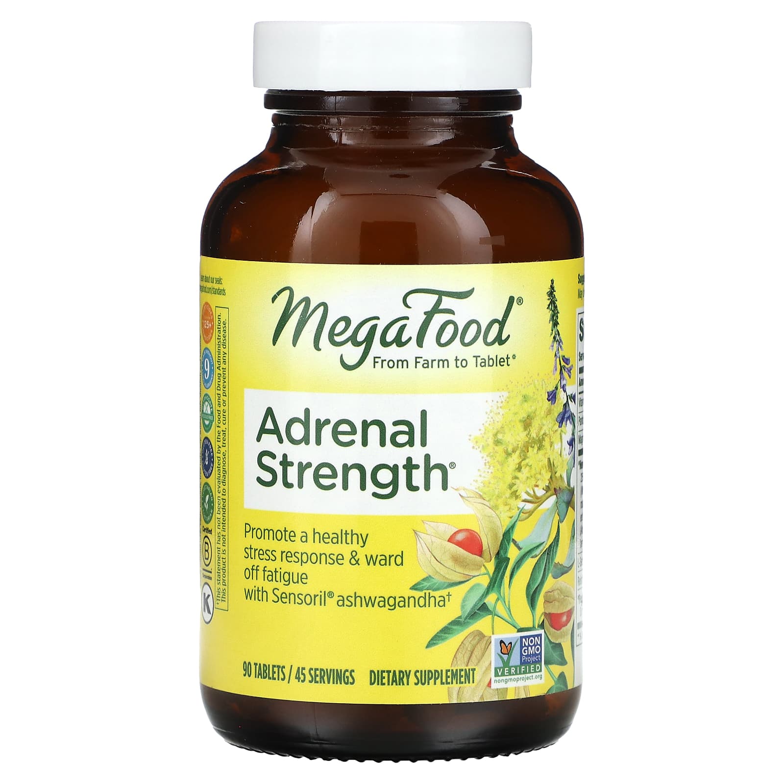 Комплекс Adrenal Strength MegaFood, 90 таблеток