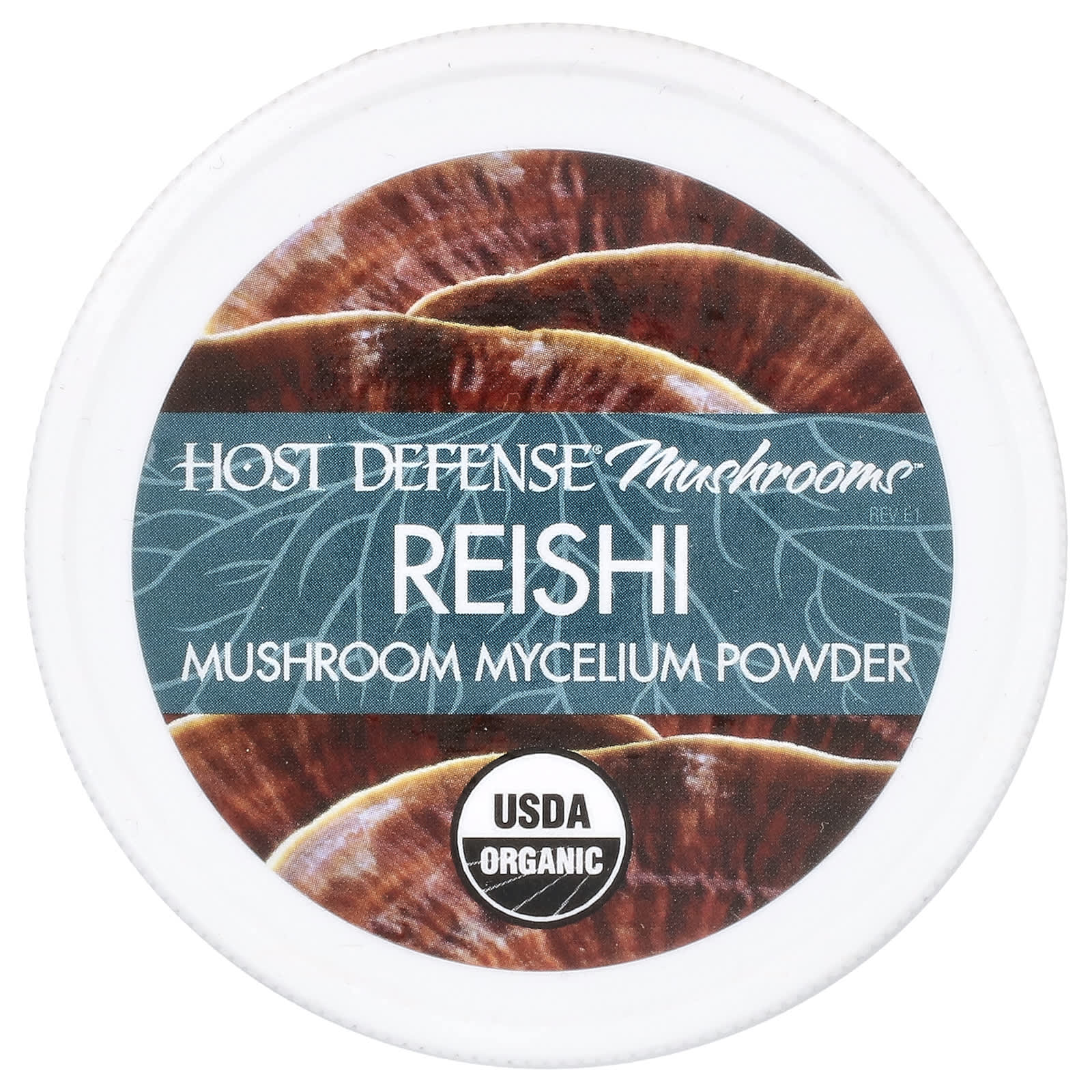 Грибной комплекс Host Defense™ Mushroom Mycelium Powder, оттенок Reishi, 100 г, порошок — фото 3