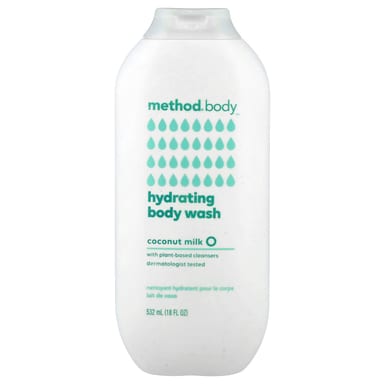 Гель для душа Method Hydrating, вкус Coconut Milk, 532 мл