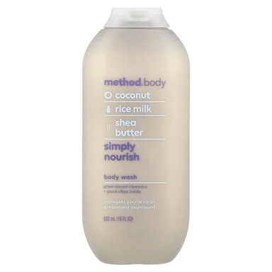 Фото товара: Гель для душа Method Simply Nourish, 532 мл