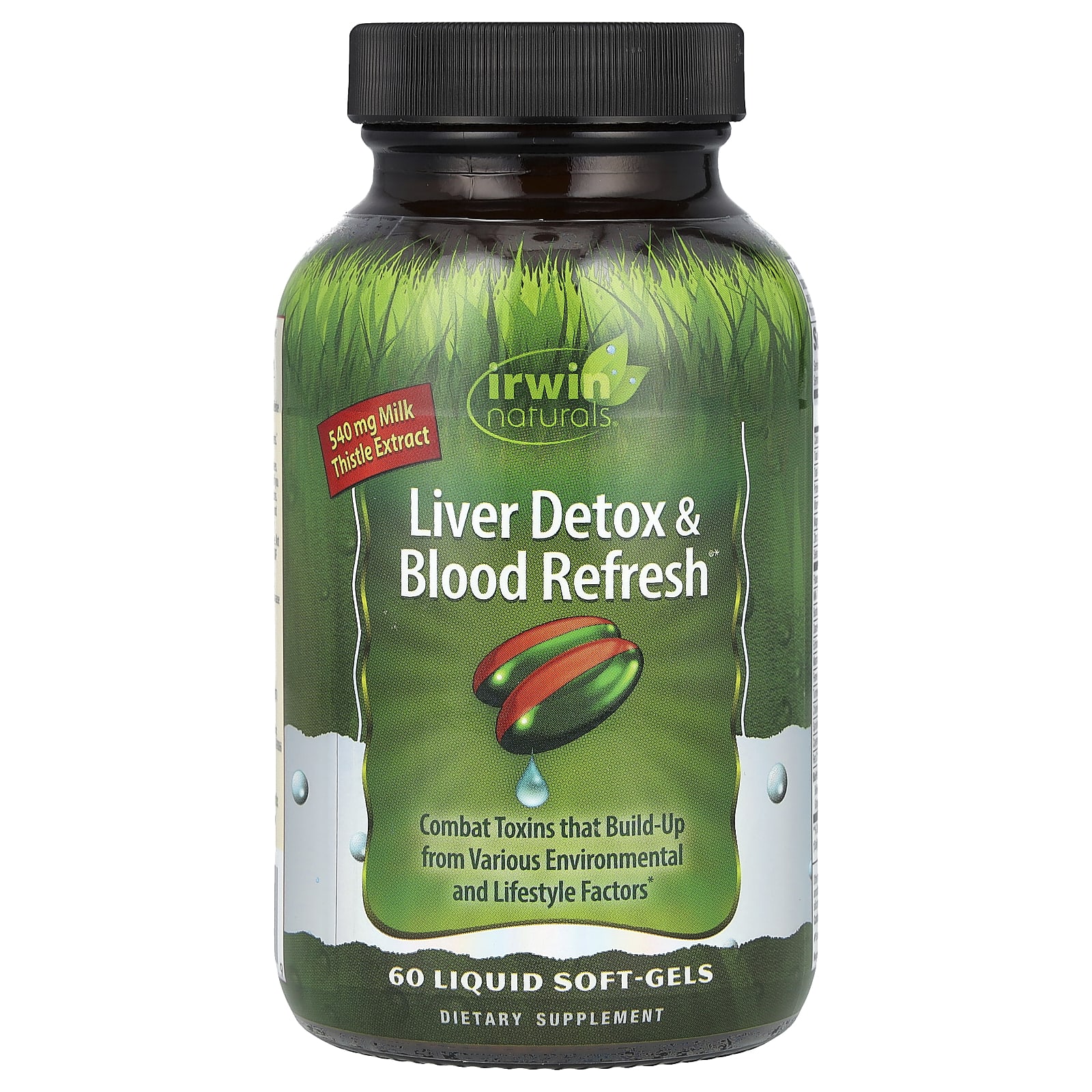 Комплекс для поддержки печени Irwin Naturals & Blood Refresh®, 60 мягких капсул