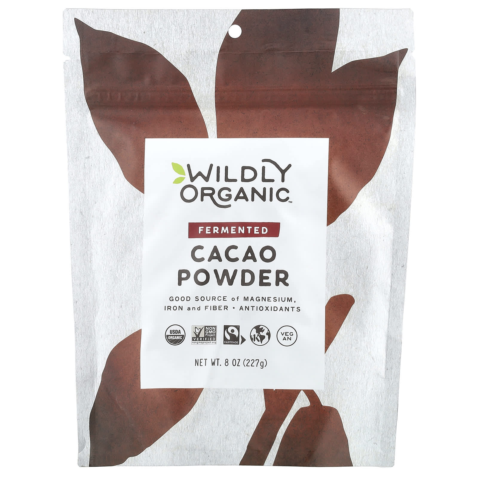 Какао-порошок Wildly Organic Fermented, 227 г