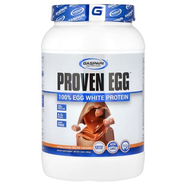 Протеин Gaspari Nutrition Proven Egg™ 100% Egg White Salted Caramel, 900 г