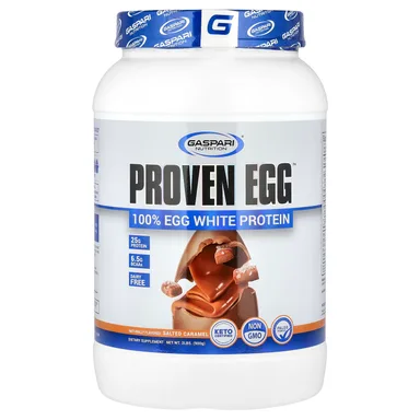 Фото товара: Протеин Gaspari Nutrition Proven Egg™ 100% Egg White Salted Caramel, 900 г