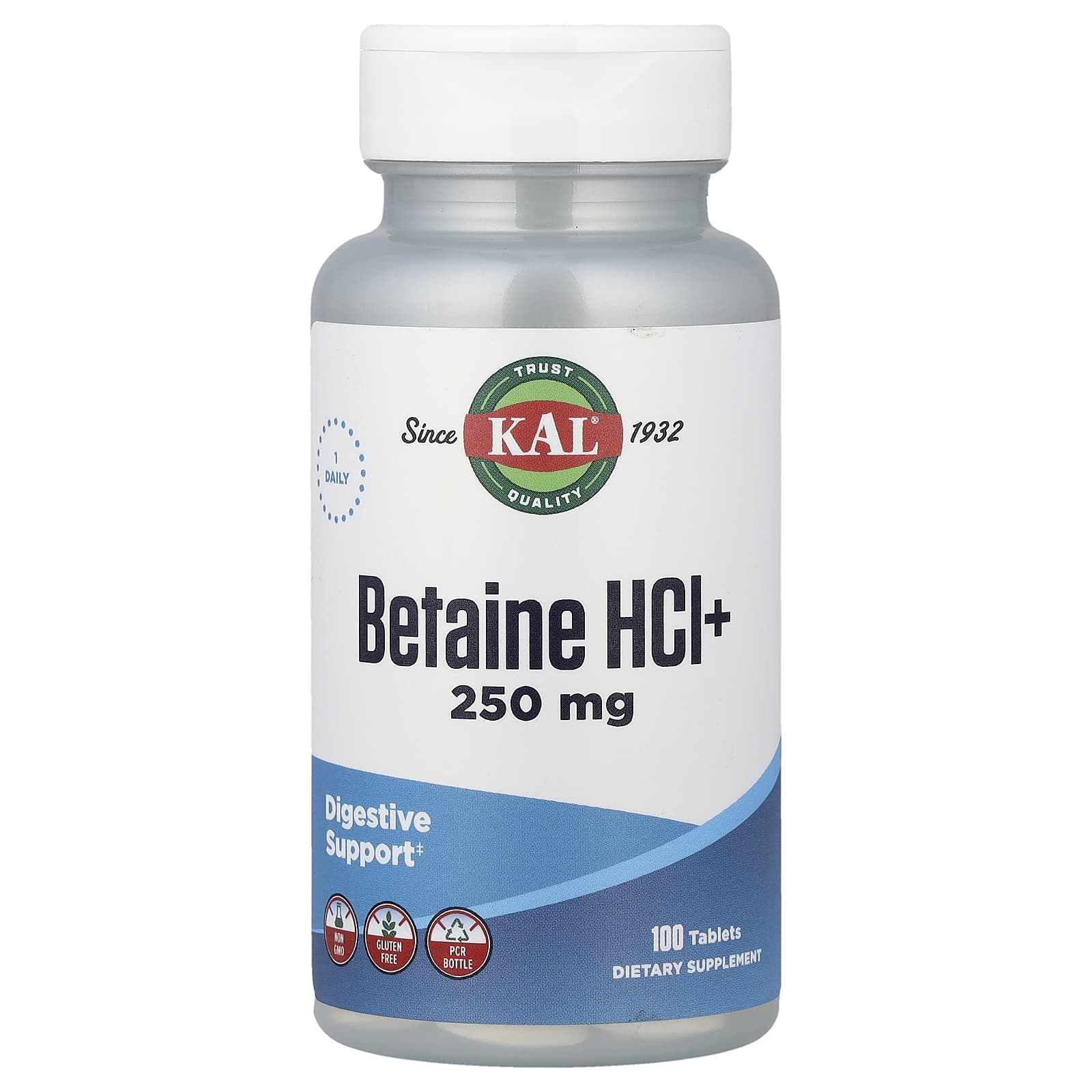 Бетаин HCl KAL, 100 таблеток