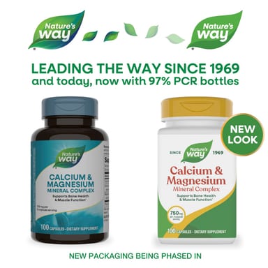 Магний Nature's Way Calcium & Mineral Complex, 100 капсул