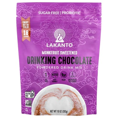 Шоколад Lakanto Powdered Drink Mix, вкус Drinking Chocolate, 283 г, смесь для напитка