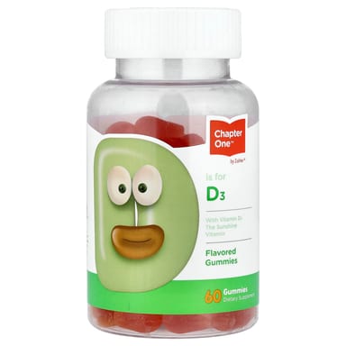 Витамин D3 Chapter One Gummies, 25 мкг (1000 МЕ), 60 жевательных пастилок