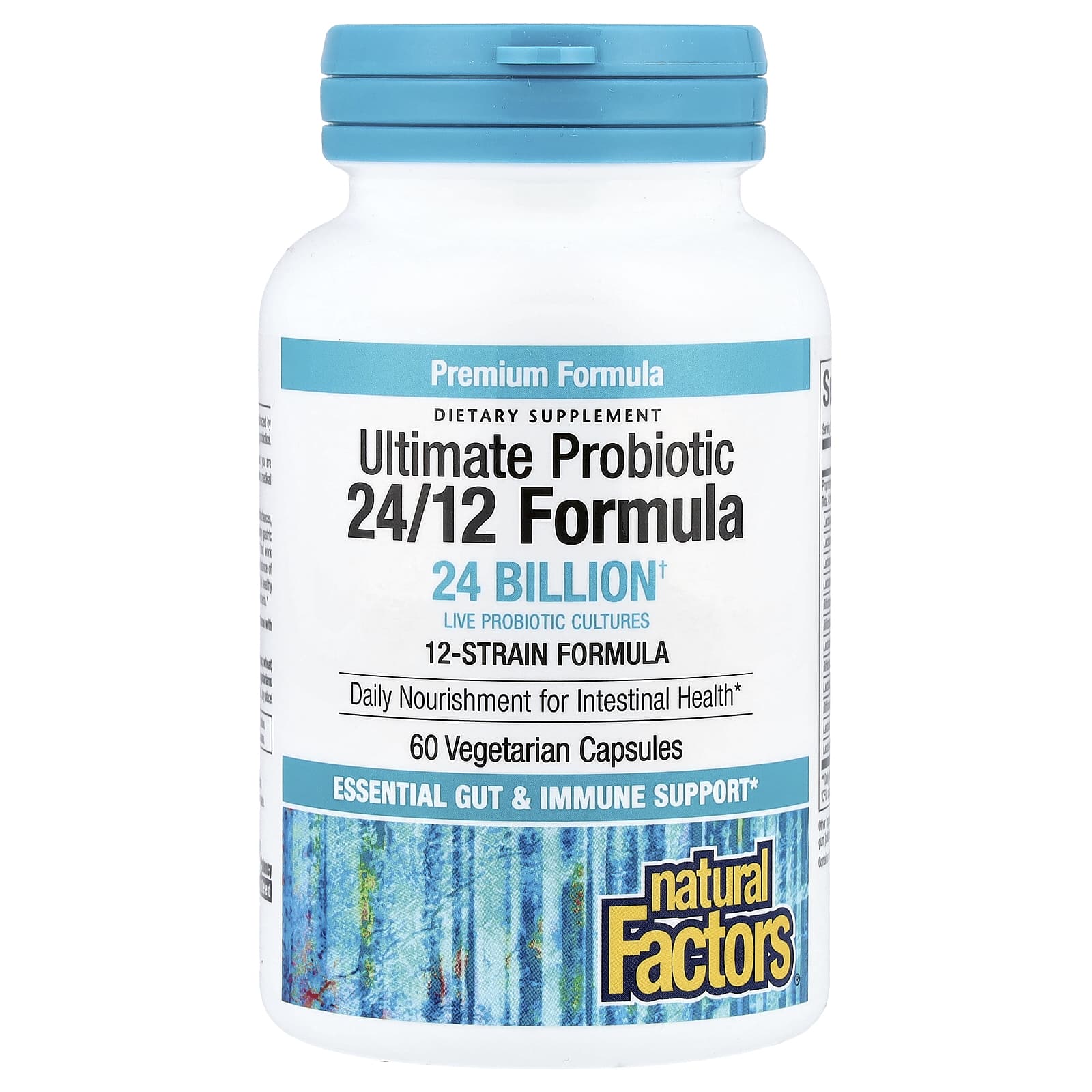 Пробиотик Natural Factors Ultimate, оттенок 24/12 Formula, 60 растительных капсул