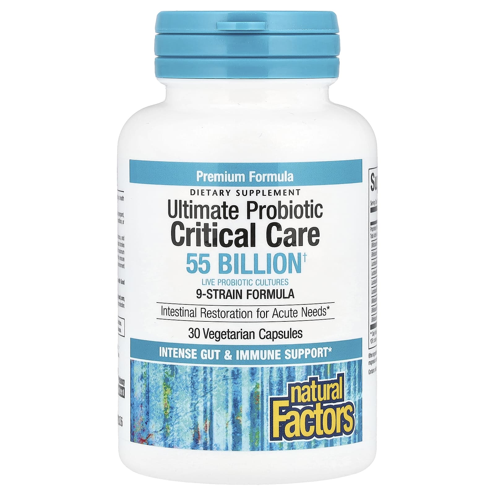 Пробиотик Natural Factors Ultimate Critical Care, 55 млрд КОЕ, 30 растительных капсул