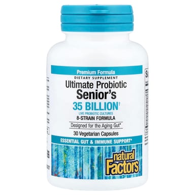 Пробиотик Natural Factors Ultimate Senior's, 30 растительных капсул
