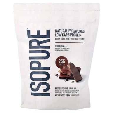 Шоколад Isopure Low Carb Protein, вкус Chocolate, 454 г