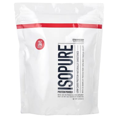 Протеиновый порошок Isopure Low Carb, вкус Strawberry, 454 г