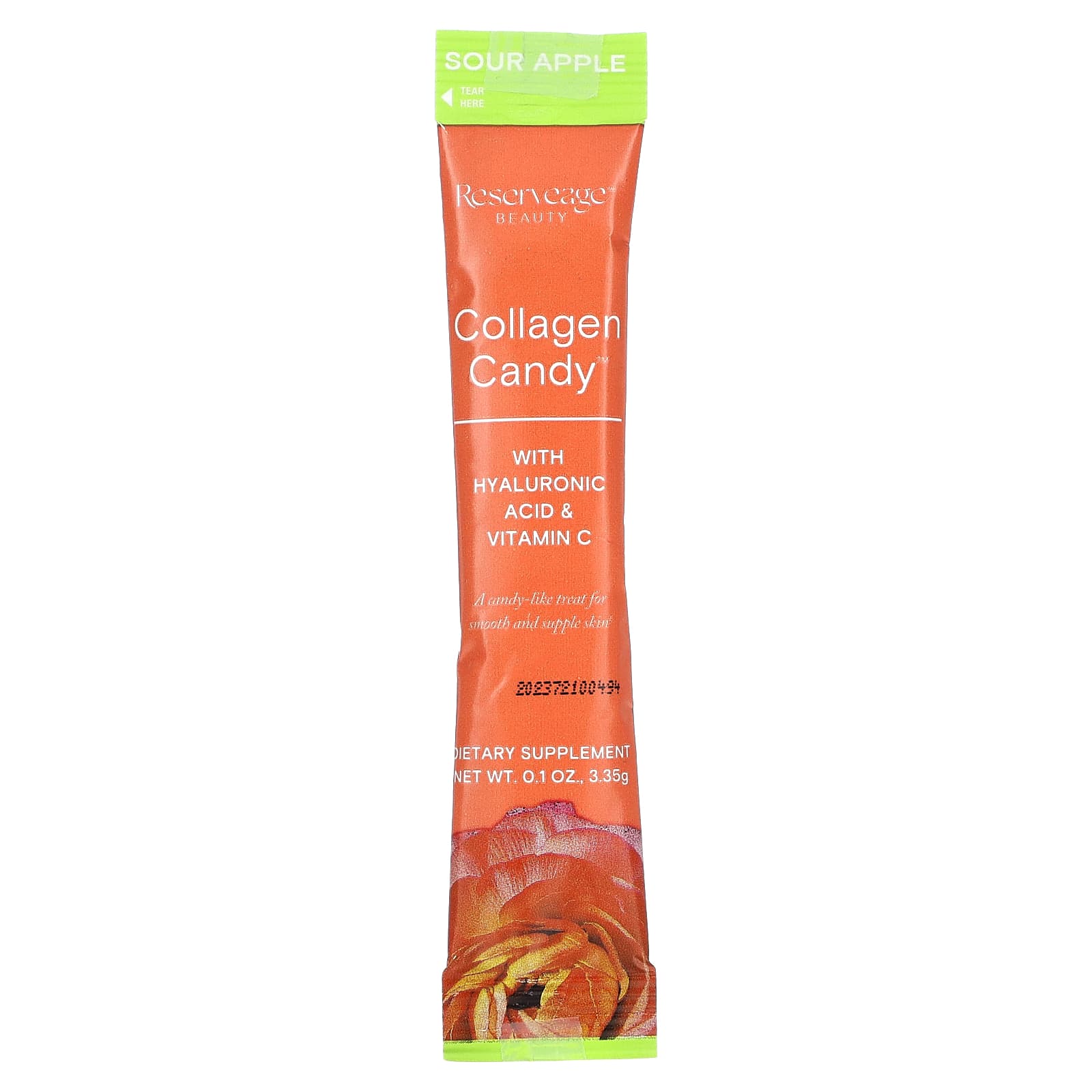 Коллаген Reserveage Beauty Candy Sour Apple 20 Stickpacks, 3.35 г