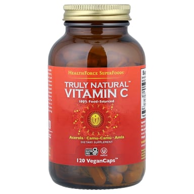 Витамин C HealthForce Superfoods Truly Natural™ 120 VeganCaps™ (46.75 per Capsule), капсулы