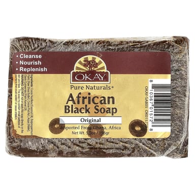 Мыло Okay Pure Naturals African Black Soap Original, 156 г